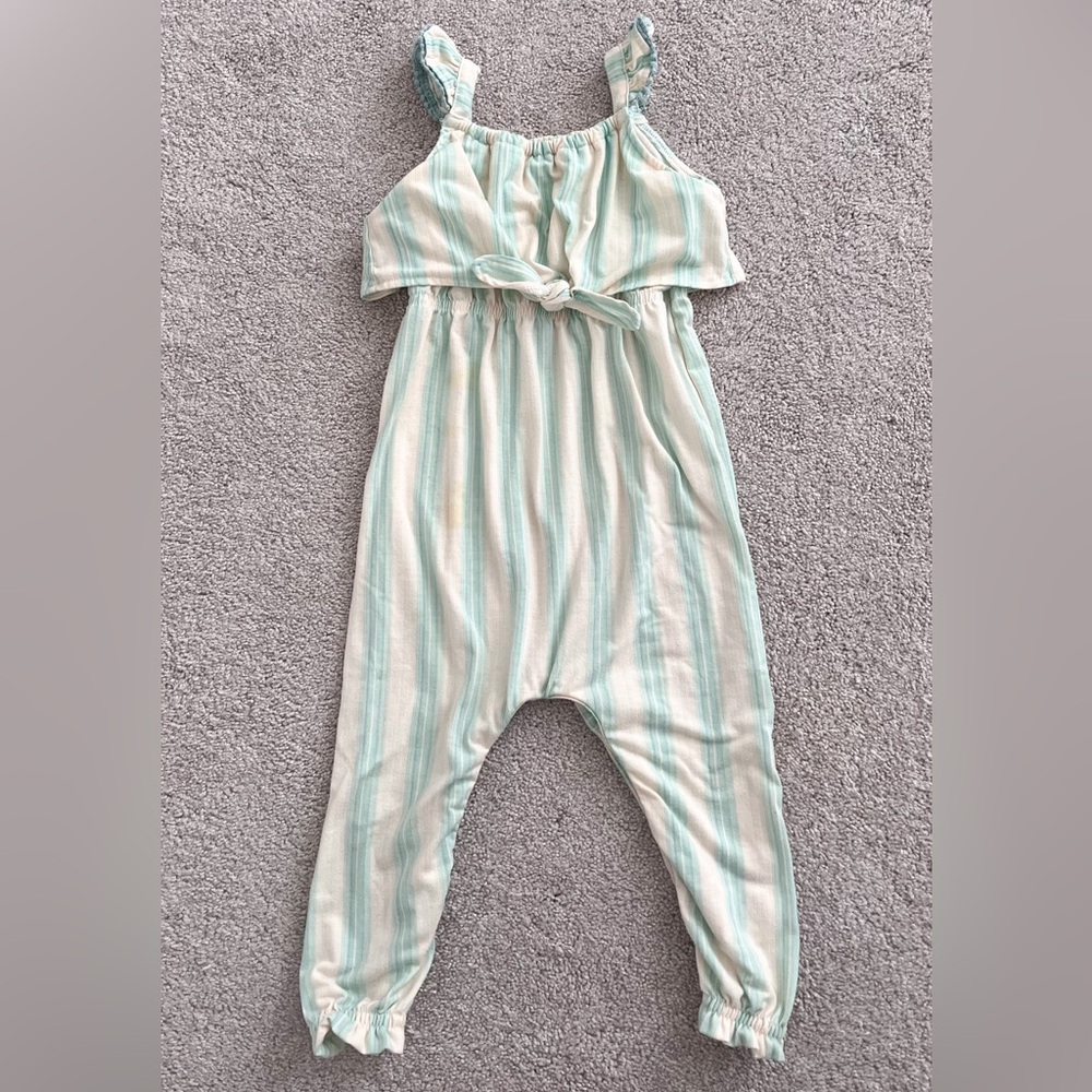 ⭐️5/$25⭐️ Jessica Simpson Girls 24M Striped Jumpsuit